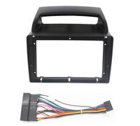 para KIA para Carnival para VQ 2006-2014 Kit Marco Radio Coche Adaptador De Bisel Embellecedor Fascia Y Consola Central Estéreo POMPOMPUR(Fascia and Cable)