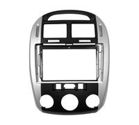 para Kia para Cerato 2006 Marco para Radio De Coche 2 DIN 9 Pulgadas Plateado con Panel De Salpicadero Marco Radio de Coche Radio De Coche