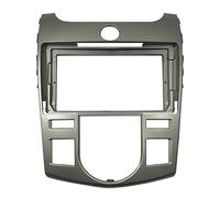 para KIA para Forte para Manual AC Radio Coche 9 Pulgadas Fascia Pantalla Panel Tablero Instalación Reajuste Kit Montaje Embellecedor Carcasa Marco Radio Coche(Grey)