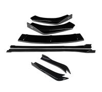para KIA para K5 2020 2021 Divisores De Parachoques Delantero Coche Kit Carrocería Alerón Extensiones Faldones Laterales Separador Faldón Lateral Automóvil(Gloss Black)