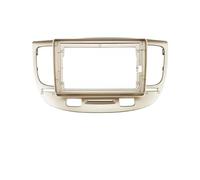 para Kia para Rio 2 2005-2011 2 DIN Android Unidad Principal Radio Coche Marco Kit Auto Estéreo Tablero Fascia Trim Bezel Placa Frontal Marco de Radio(Frame-Beige)