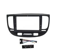 para Kia para Rio 2 2005-2011 2 DIN Android Unidad Principal Radio Coche Marco Kit Auto Estéreo Tablero Fascia Trim Bezel Placa Frontal Marco de Radio(Frame-Black-A-Cord)