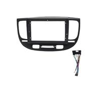 para Kia para Rio 2 2005-2011 Embellecedor De Radio De 9 Pulgadas para Instalación Estéreo Unidad Principal 2 DIN Marco Cubierta De Tablero Panel MP5 KLAUER(Black an Cable)