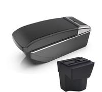 Para Kia Para Rio 3 K2 X-line 2011-2016: Reposabrazos, Consola Central, Guantera Interior De Doble Capa Con Portavasos(B straight White line)