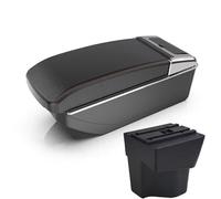 Para Kia Para Rio 3 K2 X-line 2011-2016: Reposabrazos, Consola Central, Guantera Interior De Doble Capa Con Portavasos(B straight red line)