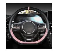 para Kia para Sportage 5 para GT para Line 2021 2022 para Sportage 2022 2023 Cubierta de Volante de Cuero de Microfibra en de D Funda para Volante(Pink)