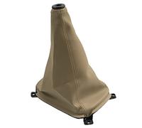 Para Kia para Sportage negro Beige cuero Manual coche mano velocidad bola pomo de palanca de cambios polaina cubierta de arranque a prueba de polvo funda Collar pomo cambio de marchas (Color : 1)
