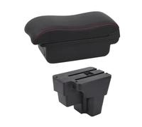 Para Kia Para Stonic Para Rio Lx Para Cerato 2015 2016 2017 2018 2019 2020 2021 Caja Almacenamiento Central Reposabrazos Coche Autopartes(B2 Red Line)