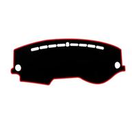 para KIA Rio 3 4 K2 Xline 2017 2018 2019 2020 2021 Alfombrilla para salpicadero Protector de moqueta Parasol (Negro (Borde Rojo) RHD)