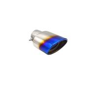 Para Kia Universal Cromo Acero Inoxidable Silenciador Escape Punta Cola Garganta Garganta Cola Coche(1 piece 9)