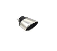 Para Kia Universal Cromo Acero Inoxidable Silenciador Escape Punta Cola Garganta Garganta Cola Coche(1 piece 2)