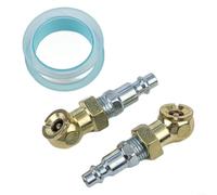 Para kit de conector rápido para inflado de neumáticos con construcción de cobre chapado en hierro para válvulas de neumáticos de vehículos
