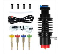 Para kit de hotend de cerámica V6 Boquilla de latón para radiador Núcleo de calefacción de cerámica con 4 mangueras de boquilla para la serie 3