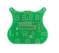 para Kit para reloj Digital 4 Dígitos DIY PCB 79x70mm para Kit(Kit+DC power cable)