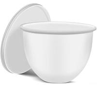 Para Kitchen-aid Cuenco de silicona para pastelería casera, resistente al calor, inserto de silicona para el hogar, restaurantes, comerciales (blanco)