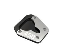 PARA KOVE 450 PARA Rally 2022 2023 2024 Extensor De Caballete De Motocicleta Extensor De Caballete Lateral Placa De Soporte Piezas De Base Agrandadas Extensión Pad(Silver1)