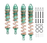 Para Kraton Para Notorious Para Outcast Para Arrma 6S 1/7 Fireteam 1/8 4 Unidades 110mm 135mm Amortiguador Aceite Metálico Piezas De Actualización Para Coche RC Amortiguador Rc(Green)