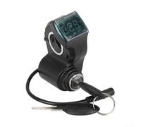 Para Kukirin G2 Pro compatible con bloqueo de interruptor de manillar para scooter eléctrico con pantalla de 3 pines que muestra el voltaje y la distancia de la batería en tiempo real (macho)