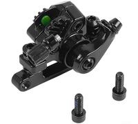 Para Kukirin para G2 Pro y Scooter eléctrico Pinza de freno de disco delantero trasero Unidad de pistón doble aleación de aluminio resistente negro para conducción sin distorsión (después)