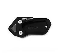 Para KYMCO AK550 AK 550 2017-2020 Motocicleta CNC Pie Soporte Lateral Placa Ampliadora Placa De Soporte Almohadilla Ampliadora Cubierta De Soporte Lateral(Negro)