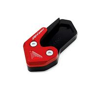 Para KYMCO AK550 AK 550 2017-2020 Motocicleta CNC Pie Soporte Lateral Placa Ampliadora Placa De Soporte Almohadilla Ampliadora Cubierta De Soporte Lateral(Rojo)