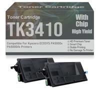 para Kyocera Cartuchos de tóner TK3410 PA5000x PA5000ifx de Alto Rendimiento y Alta Capacidad con Chip de Repuesto para Kyocera ECOSYS PA5000x PA5000ifx Impresoras,TK3410-2PC