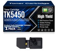 para Kyocera PA2600cwx PA2600cx Cartuchos de tóner TK5450BK TK5450C TK5450M TK5450Y para Kyocera ECOSYS MA2600cfx MA2600cwfx Impresoras con Chip Trabajo de Alto Rendimiento