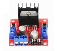 Para l298n motor driver placa doble H puente 2A robot para | Admite 2 motores DC o 1 motor paso a paso, avance/atrás, velocidad ajustable, conector de 4 cables