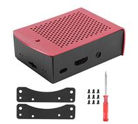 para la Cubierta de la Caja de, Accesorio de la Placa Base de la Caja de Aleación de Aluminio para 3, 2, Tipo B, B +, con Kit de Montaje en Pared (Rojo)