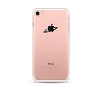 para la Cubierta de la Funda iPhone 6S iPhone 6, CrazyLemon Soft TPU Flexible híbrido Silicone Skin Skin Clear TPU Back Fundas Ultra Delgadas para iPhone 6 6S - Saturno