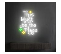 Para la decoración con luces de neón, este debe ser el lugar para letrero LED regulable 38 cm x 28(A)