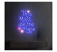 Para la decoración con luces de neón, este debe ser el lugar para letrero LED regulable 38 cm x 28(C)