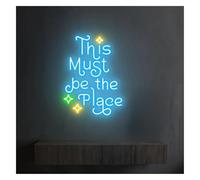 Para la decoración con luces de neón, este debe ser el lugar para letrero LED regulable 38 cm x 28(D)