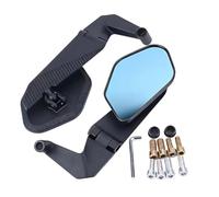 Para La Modificación Del Espejo Retrovisor De Motocicleta Para Ducatil Diavel V4, Se Instala Un Nuevo Universal Campo Amplio Con Ala Fija(Blue light)