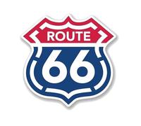 Para La Ruta 66 De Ee. Unidos, Señala La Autopista Divertida Con Pegatinas De Los 8 Estados, Pegatina De Historia De Viajes Por Carretera En Vinilo