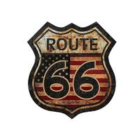 Para La Ruta 66 De Ee. Unidos, Señala La Autopista Divertida Con Pegatinas De Los 8 Estados, Pegatina De Historia De Viajes Por Carretera En Vinilo