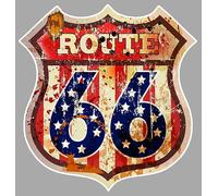 Para La Ruta 66 De Ee. Unidos, Señala La Autopista Divertida Con Pegatinas De Los 8 Estados, Pegatina De Historia De Viajes Por Carretera En Vinilo