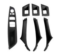 Para La Serie 5 Para F10 F11 Panel Interior Manija Puerta Cubierta Embellecedora Interruptor Ventana Botón Control Elevación Mando Botonera Elevalunas(LHD Black)