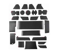 para Land para Cruiser LC300 2022 2023 Izquierda Almohadillas Antideslizantes Ranura Puerta Coche Cuero Prueba Polvo con Volante Portavasos Posavasos Alfombrilla Antideslizante Ranura Puerta(Negro)