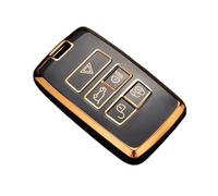 para Land para Rover para Range para Rover Sport para Evoque para Velar para Discovery 5 2018 2019 2020 Cubierta Protectora Caja Llave Coche TPU Funda Llave(Black)