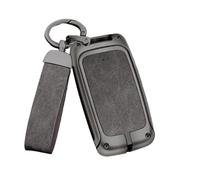 para Land Rover para Defender Funda Protectora para Llave De Coche De 5 Botones Carcasa Y Llavero Llave Cubierta(Grey A)