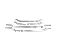 Para Land Rover Para Discovery 4 LR4 2010-2016 ABS Cromo Tiras Decorativas Para Paneles Interiores De Puertas De Automóviles HRQCTIM(Plata)