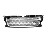 Para Land Rover Para Discovery 4 LR4 2014 2015 2016 L319 Panel Central Superior Delantero Rejilla De Entrada Aire Rejillas Radiador Delanteras(Silver Net Black Frame)