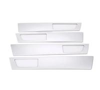 Para Land Rover Para Discovery 4 RL4 2010-2016 ABS Negro Veteado Madera Panel Interior De La Manilla De La Puerta Cubierta Embellecedor YIJIAVSX(Plata)