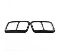 Para Land Rover Para Range Rover Sport 2018 2019 Cubierta Tubo Escape Coche Acero Inoxidable Cromado Negro Brillante Accesorios Embellecedores(Bright Black)