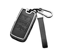 para Land Rover para Range Rover Sport para Evoque para Freelander 2 Funda Protectora para Llave De Coche Llave Cubierta(Silver Black)