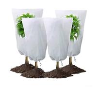 Para las heladas de plantas en maceta. Cubierta de protección que proporciona defensa de invierno con tela transpirable para evitar la humedad y, adecuada para varios tipos de árboles y plantas