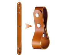 para látigo - Cinturón marrón con Cierre de Metal Grueso de Cuero PU - Soporte para Cowboy Bullwhip y Herramientas de Hacha | para Adultos, entusiastas, Principiantes, Aficionados, Mujeres y