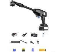 para lavado Coche Sin Cable 600W para batería Litio ABS para(black) | 2.5MPa presión trabajo, para batería litio 24V, portátil ligero, para ideal coche y jardín, sin cables molestos