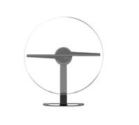 Para letreros de negocios, tiendas, bares y fiestas de Halloween. Proyector holográfico con ventilador 3D de 32 cm y 2 aspas for montaje en pared, con wifi, lámpara de señalización LED, máquina public